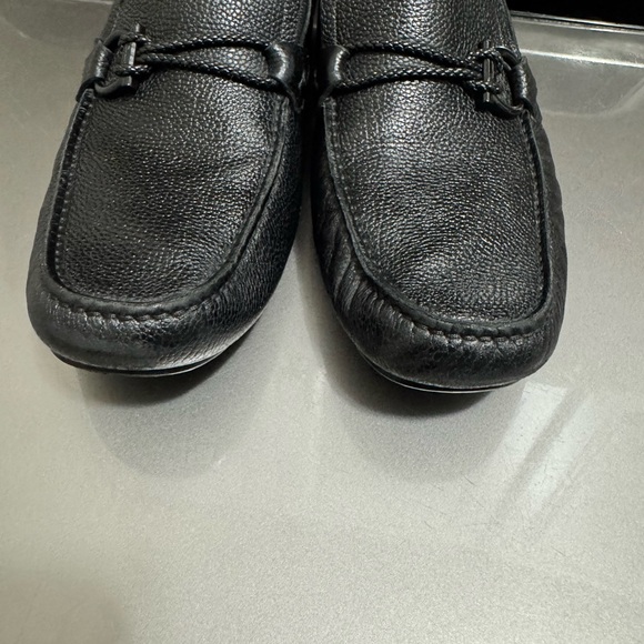 Ferragamo Men's Front 4 Leather Drivers - Picture 9 of 10